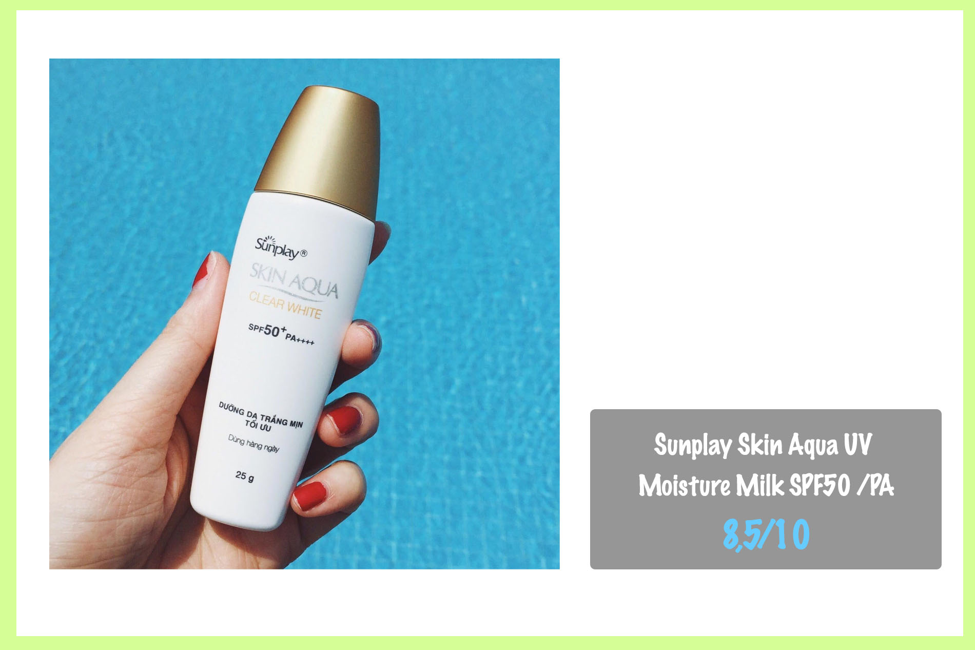 Kem chống nắng cho da khô giá bình dân Sunplay Skin Aqua UV Moisture Milk SPF50 /PA