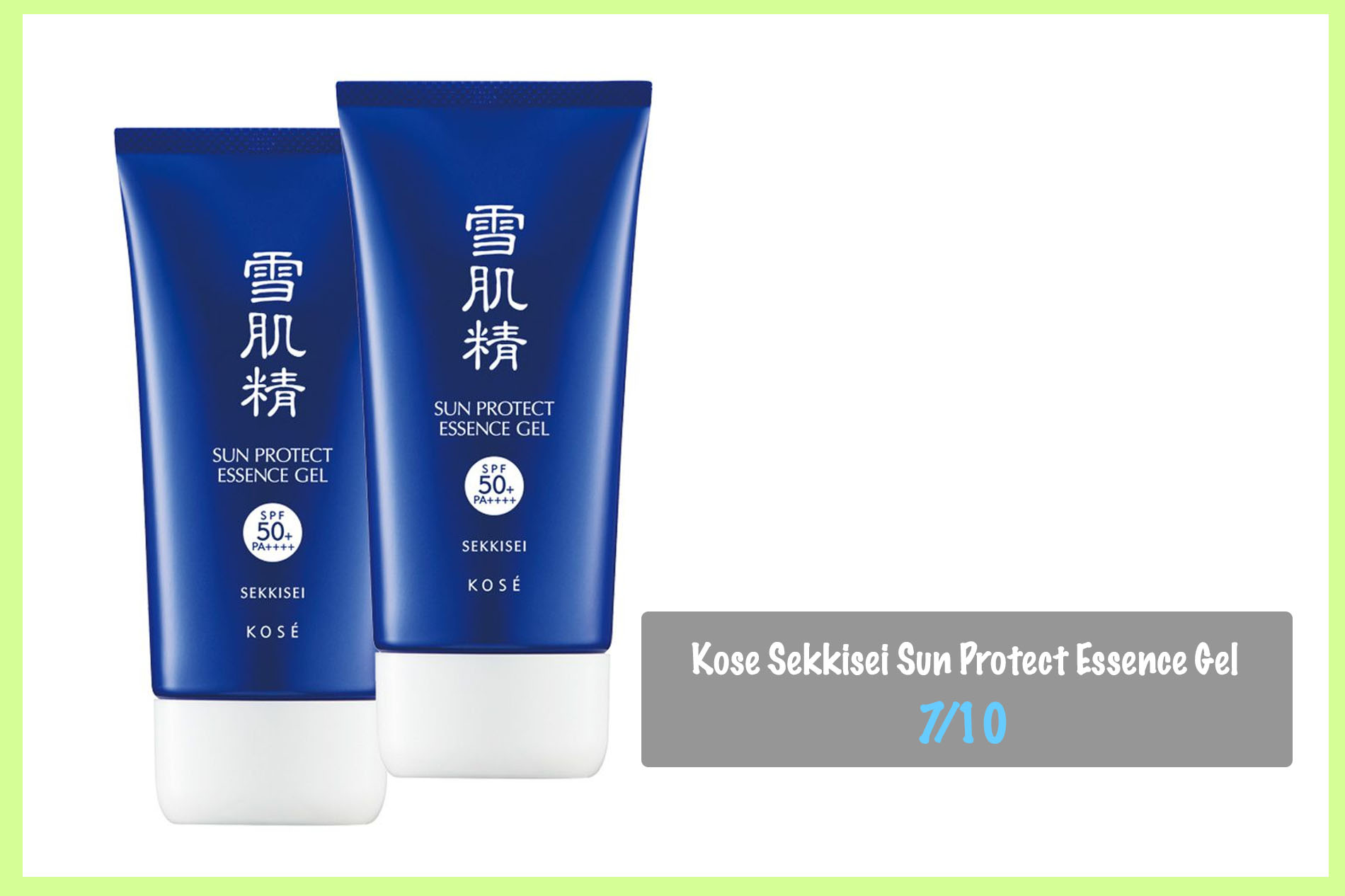 Kem chống nắng lành tính cho da khô Kose Sekkisei Sun Protect Essence Gel